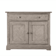 Elysium Natural Wood 2 Door 1 Drawer Sideboard