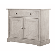 Elysium Natural Wood 2 Door 1 Drawer Sideboard