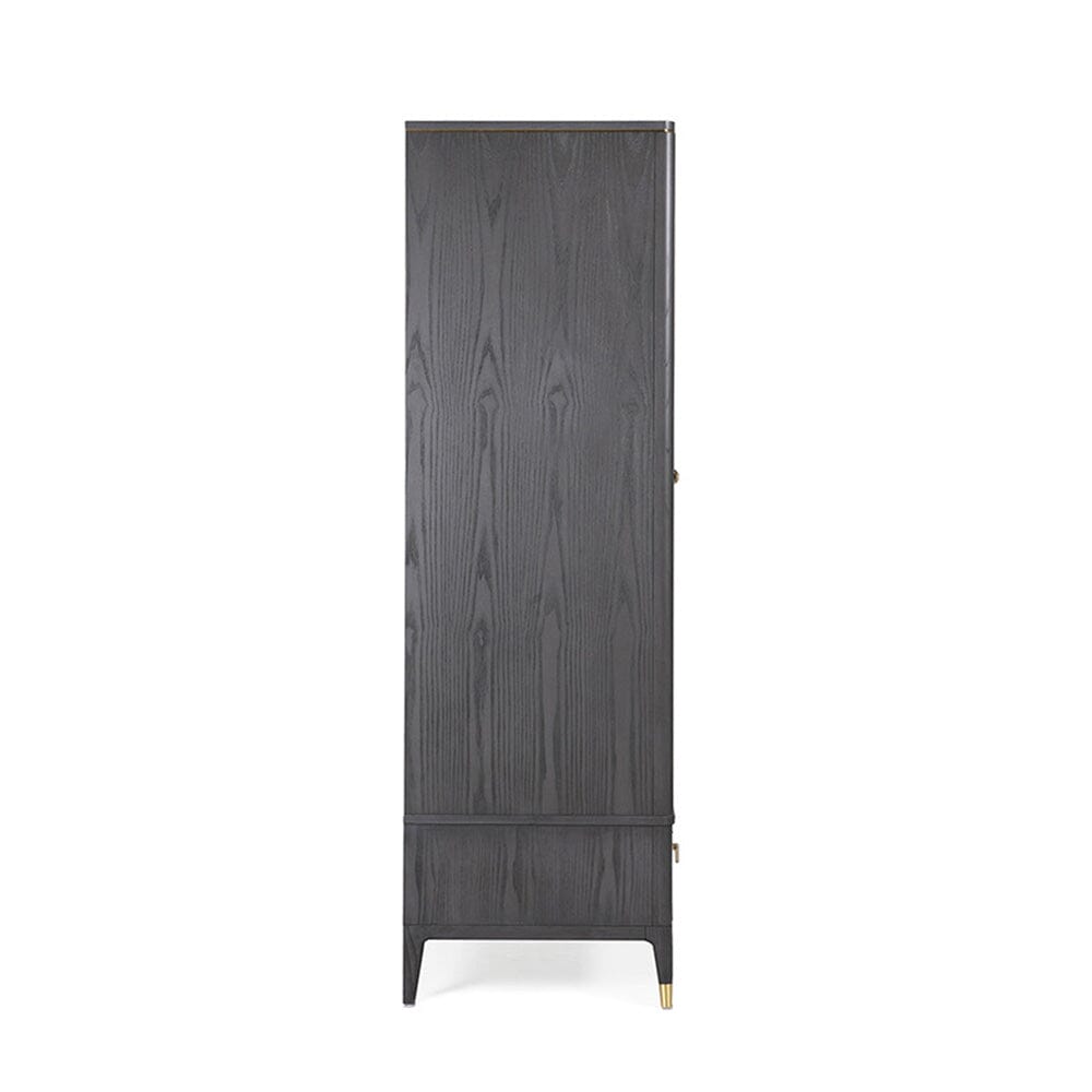 Putney Grey & Gold 2 Door Wardrobe